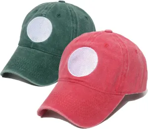 Bros Hats Anime Baseball Caps Coplay Hat for Adults Denim -Fade Vintage Wash Style Embroidery