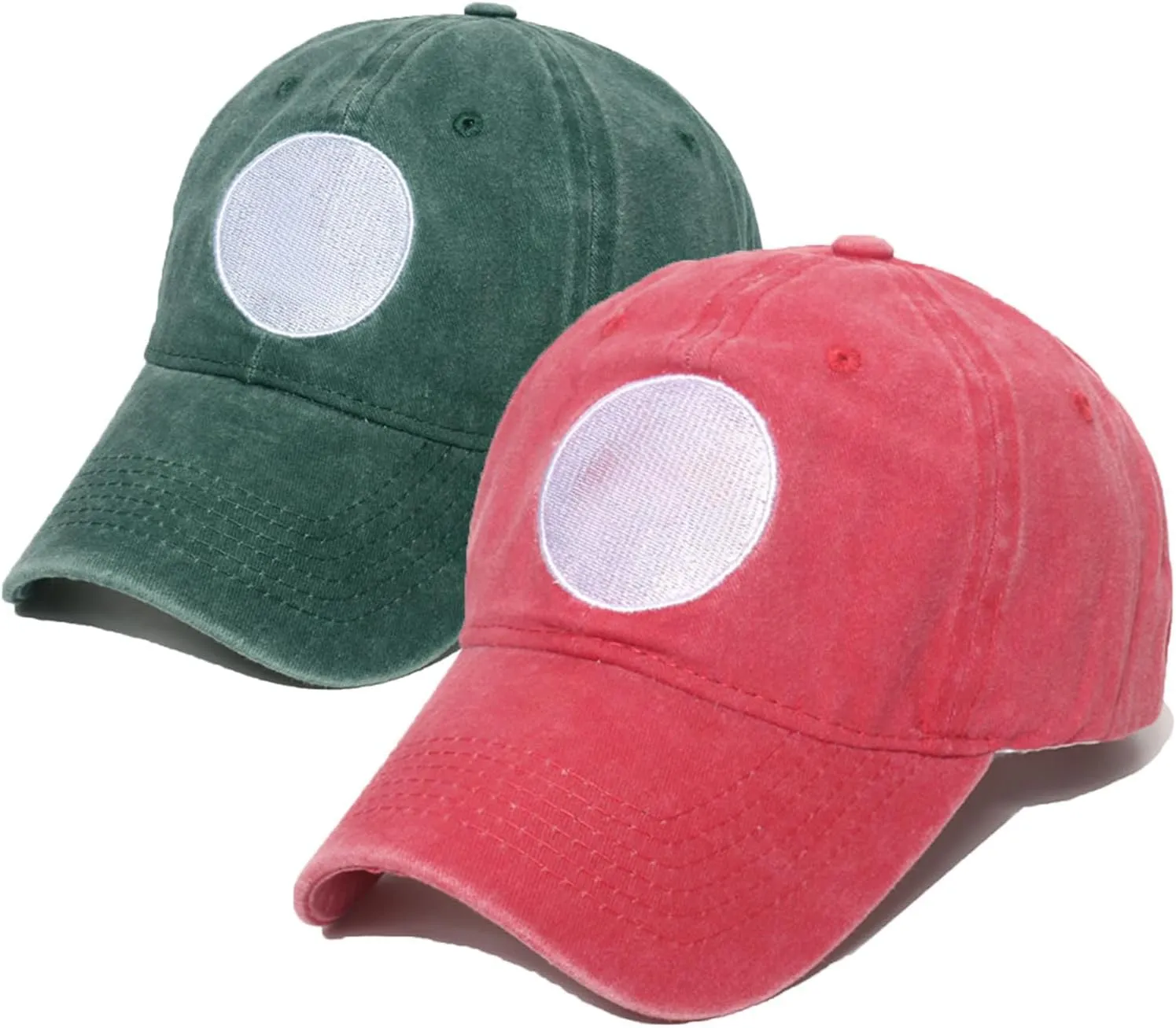 Bros Hats Anime Baseball Caps Coplay Hat for Adults Denim -Fade Vintage Wash Style Embroidery