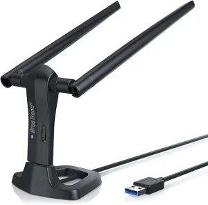 BrosTrend Linux WiFi Adapter for Ubuntu, Mint, Debian, Lubuntu, Xubuntu, Mate, Zorin, PureOS, Raspberry Pi 2 , Windows 11, etc. 1200Mbps, 5GHz   2.4GHz, Long Range 2X5dBi Antennas, USB3.0