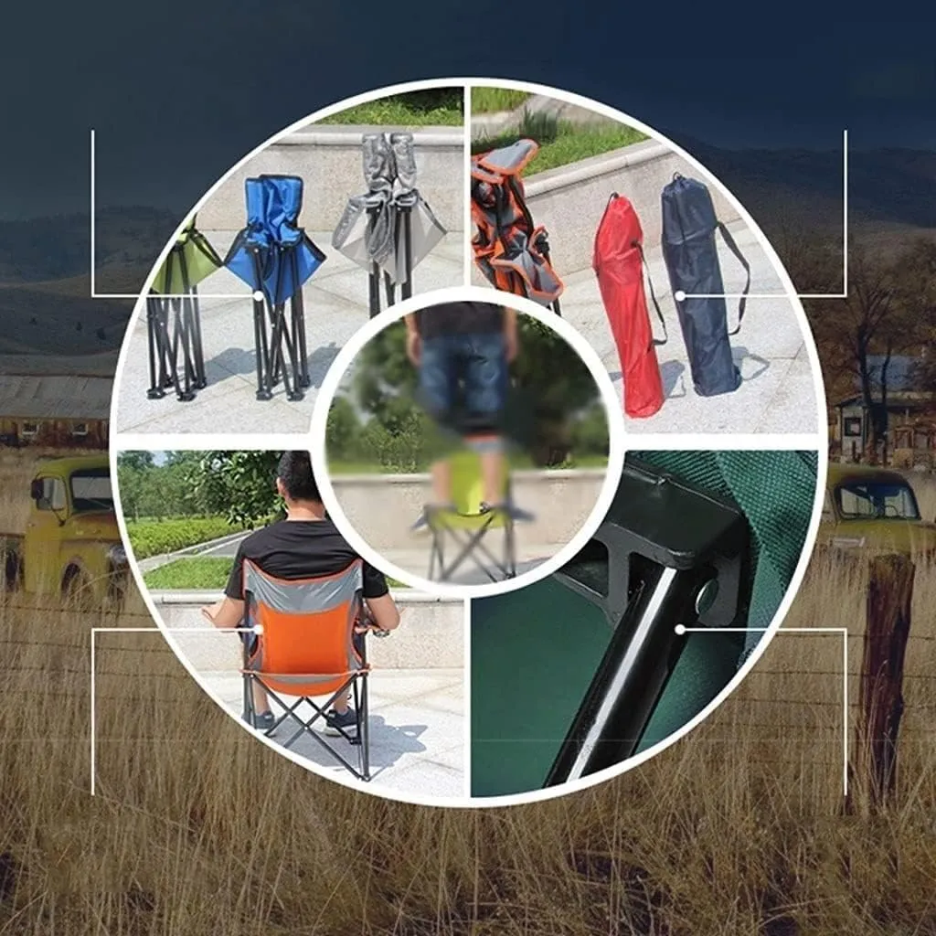 Camping Chair Camp Chair Folding Padded Deck Chair Backchair Beach Chair Fishing Chair Portable Lounge Chair Outdoor Armchair with Cup Holder s Outdoor Fishing Chair