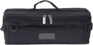 Camping Travel Cookware Organizer Bag Zipper Closure Waterproof Cooking Utensils Storage Pouch Large Capacity Black