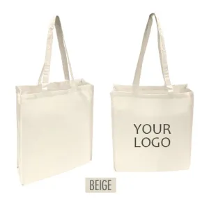 Canvas Totes with Gussets 5oz - 15"W x 4"D x 16"H