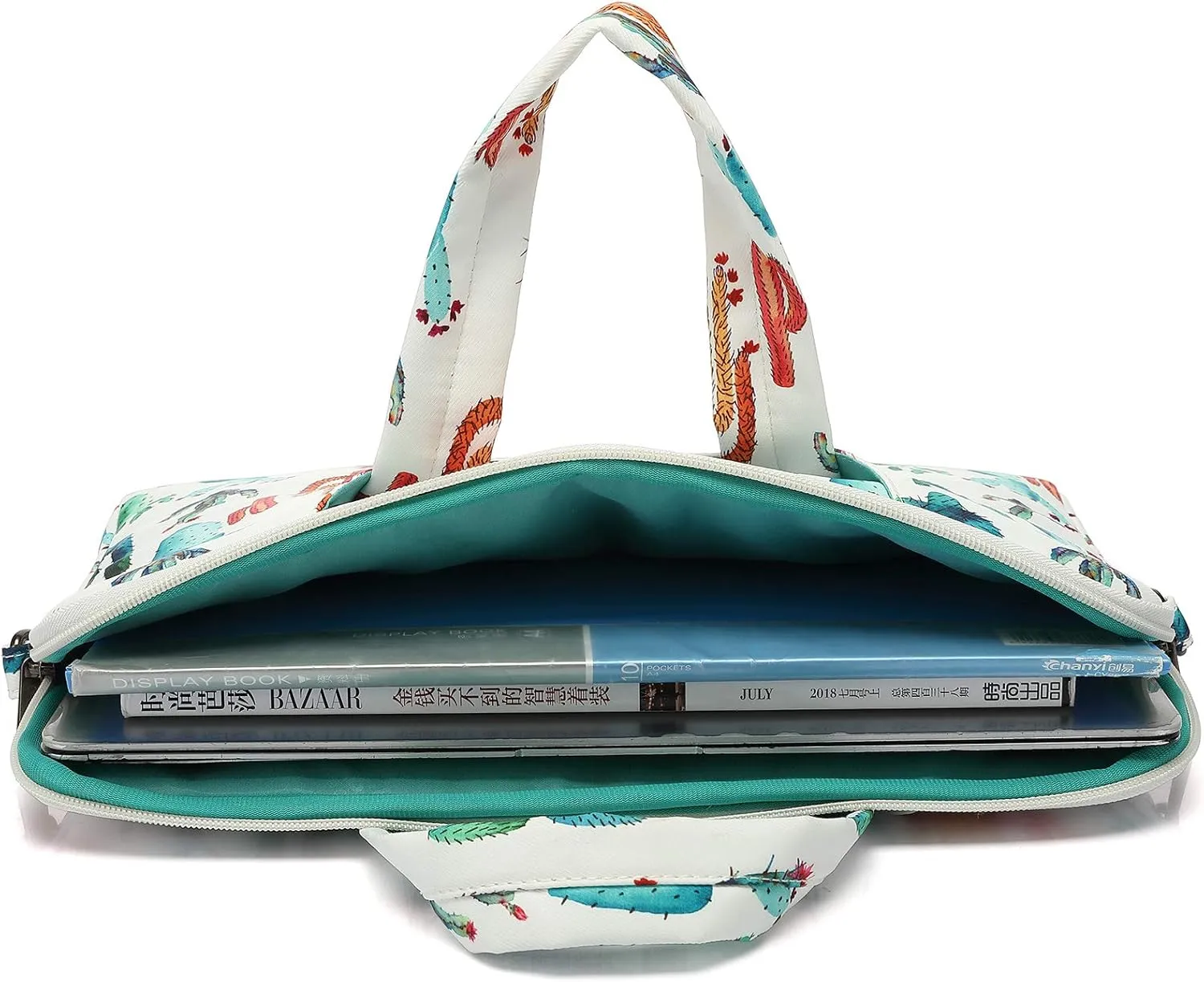 Canvaslove Cactus Water Resistant Laptop Shoulder Messenger Bag for MacBook Pro 16 inch and 15.6 inch-16 inch Laptop