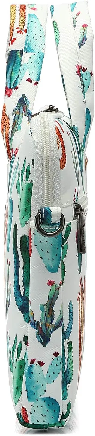 Canvaslove Cactus Water Resistant Laptop Shoulder Messenger Bag for MacBook Pro 16 inch and 15.6 inch-16 inch Laptop