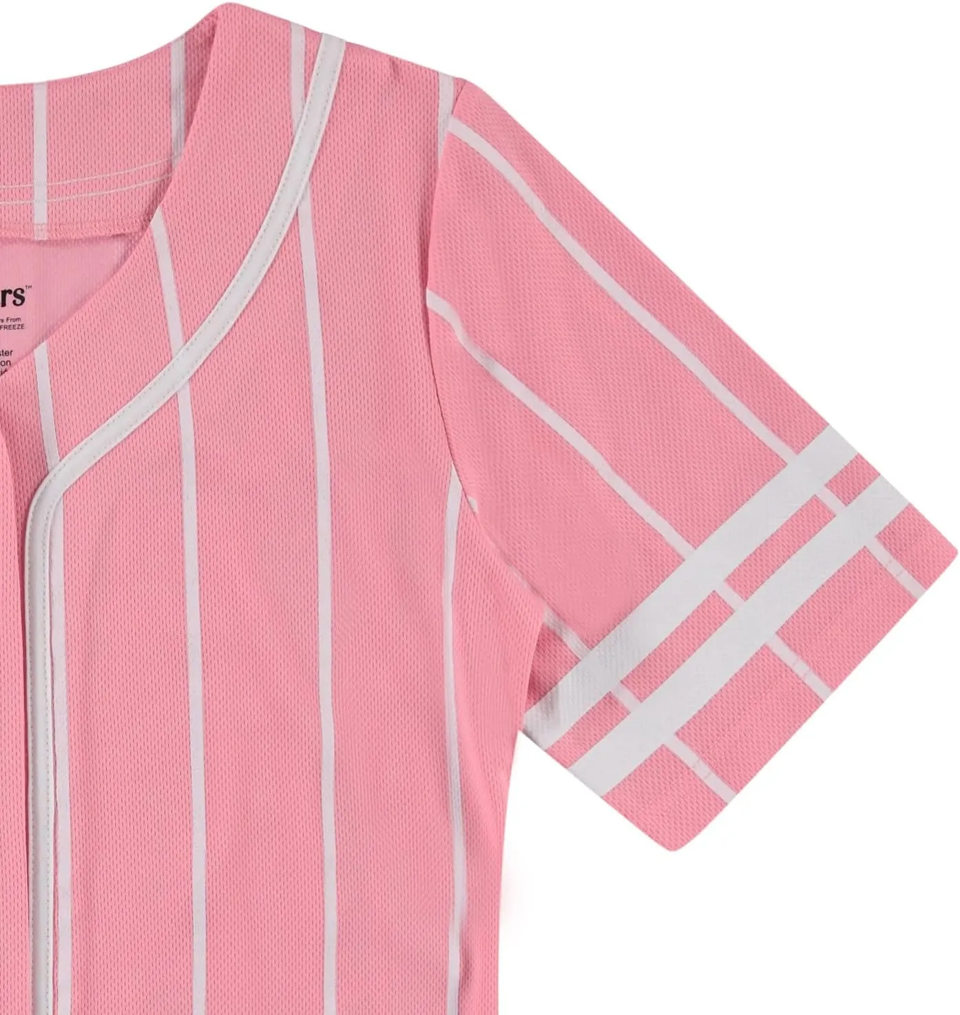 Care Bears Ladies Classic Mesh Button Down Baseball Jersey - Cheer Friend Funshine Good Luck Jersey