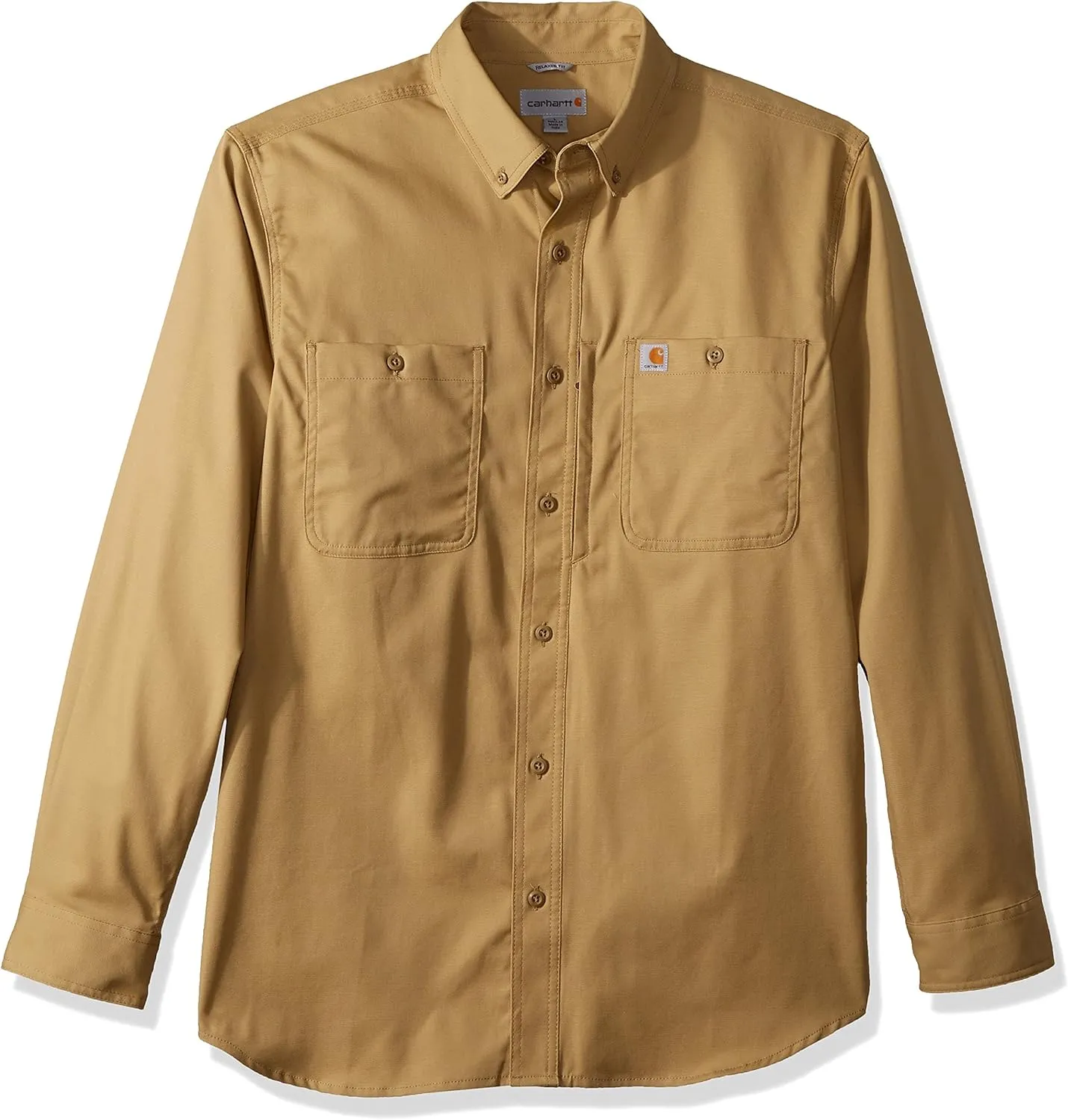 Carhartt Men's Rugged Professional Series Relaxed Fit Canvas Long Sleeve Work Shirt