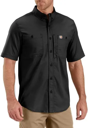 Carhartt Men's Rugged Professional Series Relaxed Fit Canvas Short Sleeve Work Shirt