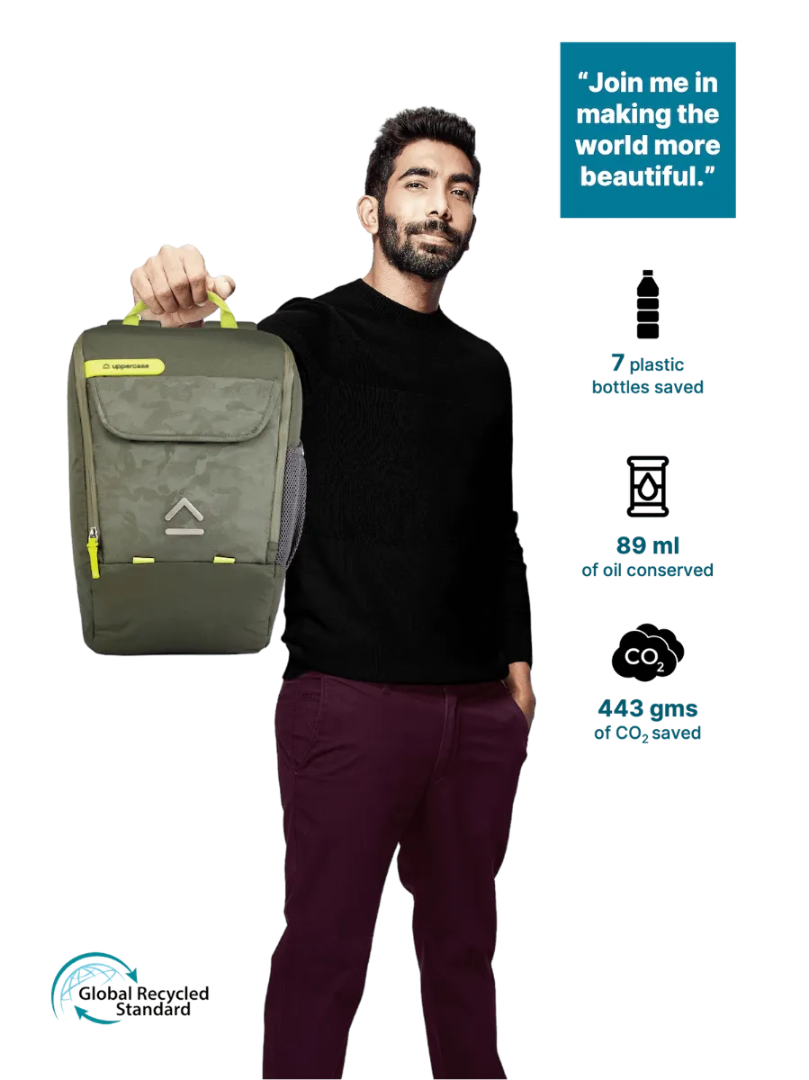Casual Army Green Backpack
