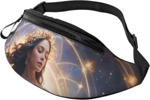 Casual Celestial Dance Printed Fanny Pack,Crossbody Fanny packs for women Men Waist Bag for Running Travel