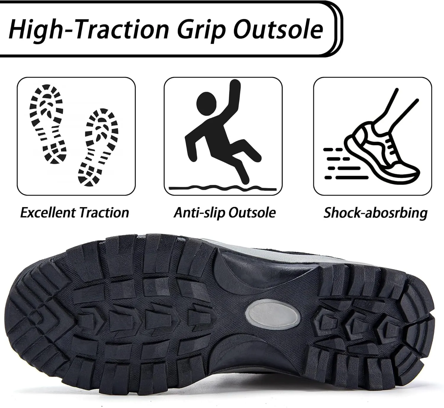 CC-Los Hiking Shoes for Men Lightweight Breathable Outdoor Trekking Sneakers