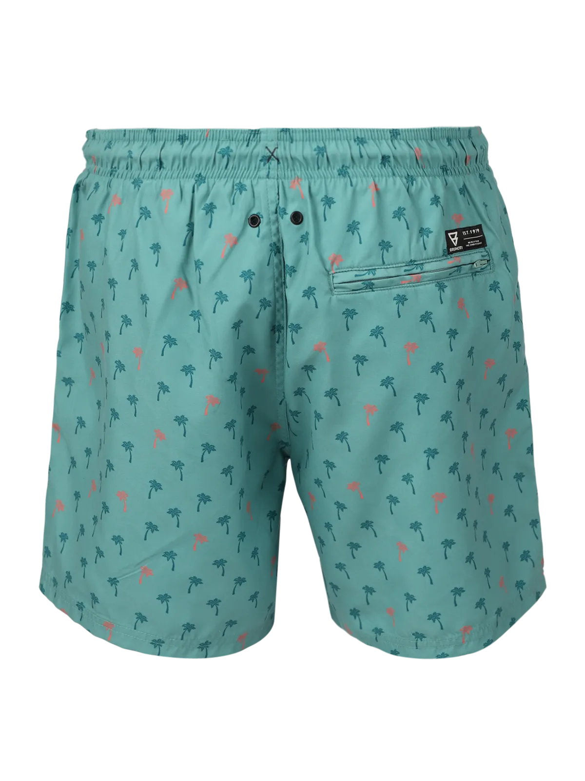 Cester-Mini Men Swim Shorts | Mini Palm Aqua Bottle Green