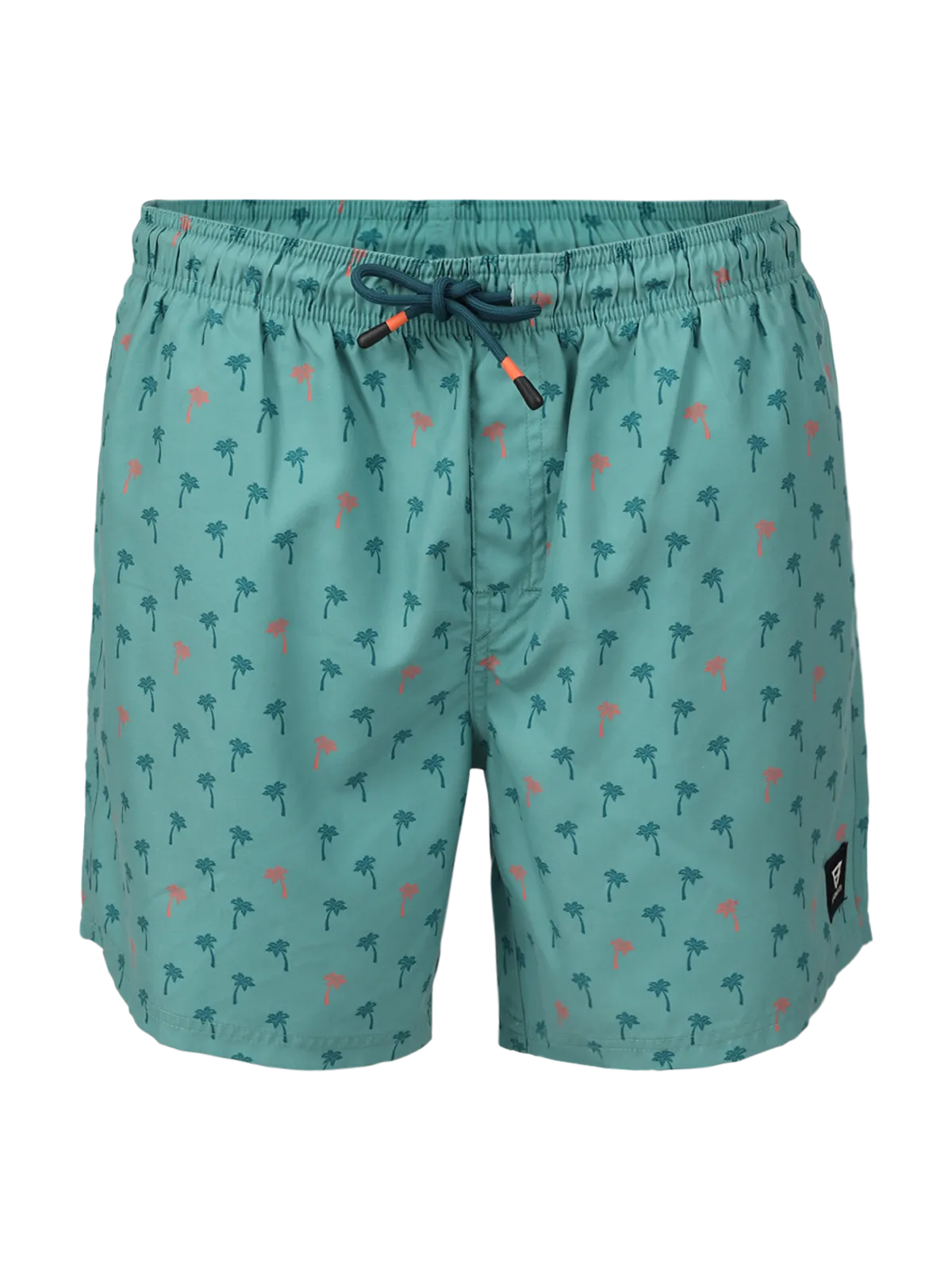 Cester-Mini Men Swim Shorts | Mini Palm Aqua Bottle Green