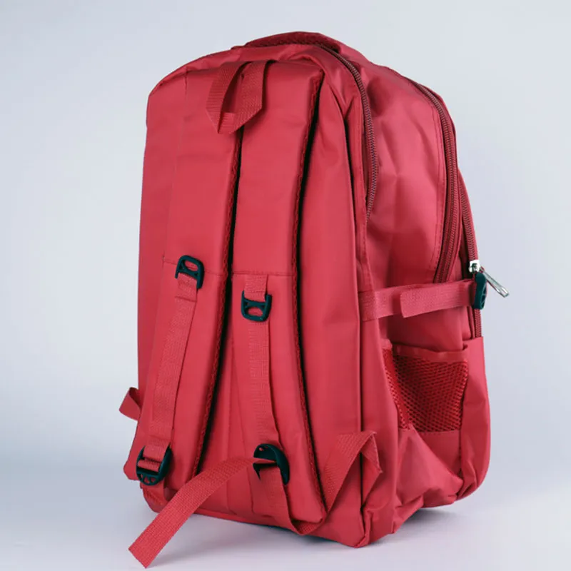 Champion Red Polyester Backpack - Functional Choice for Students and Professionals #111