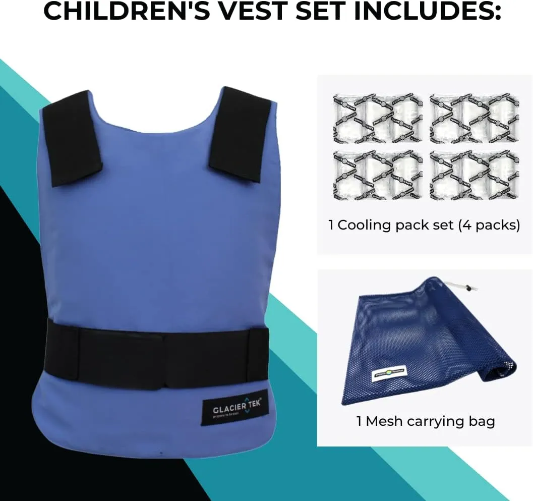 Children's Cool Vest with Nontoxic Cooling Packs