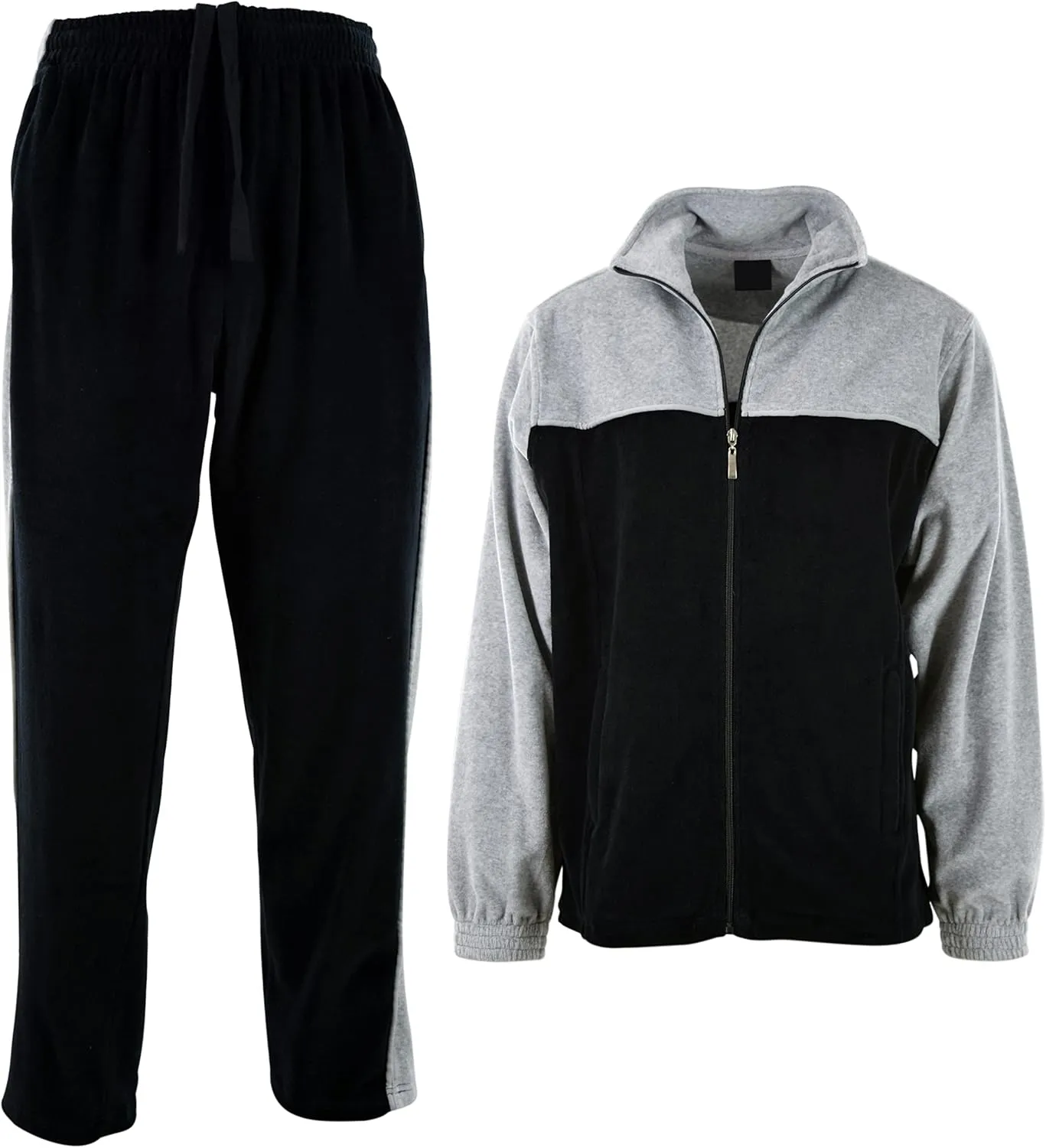 ChoiceApparel Mens Velour Tracksuit with Zippered Pockets
