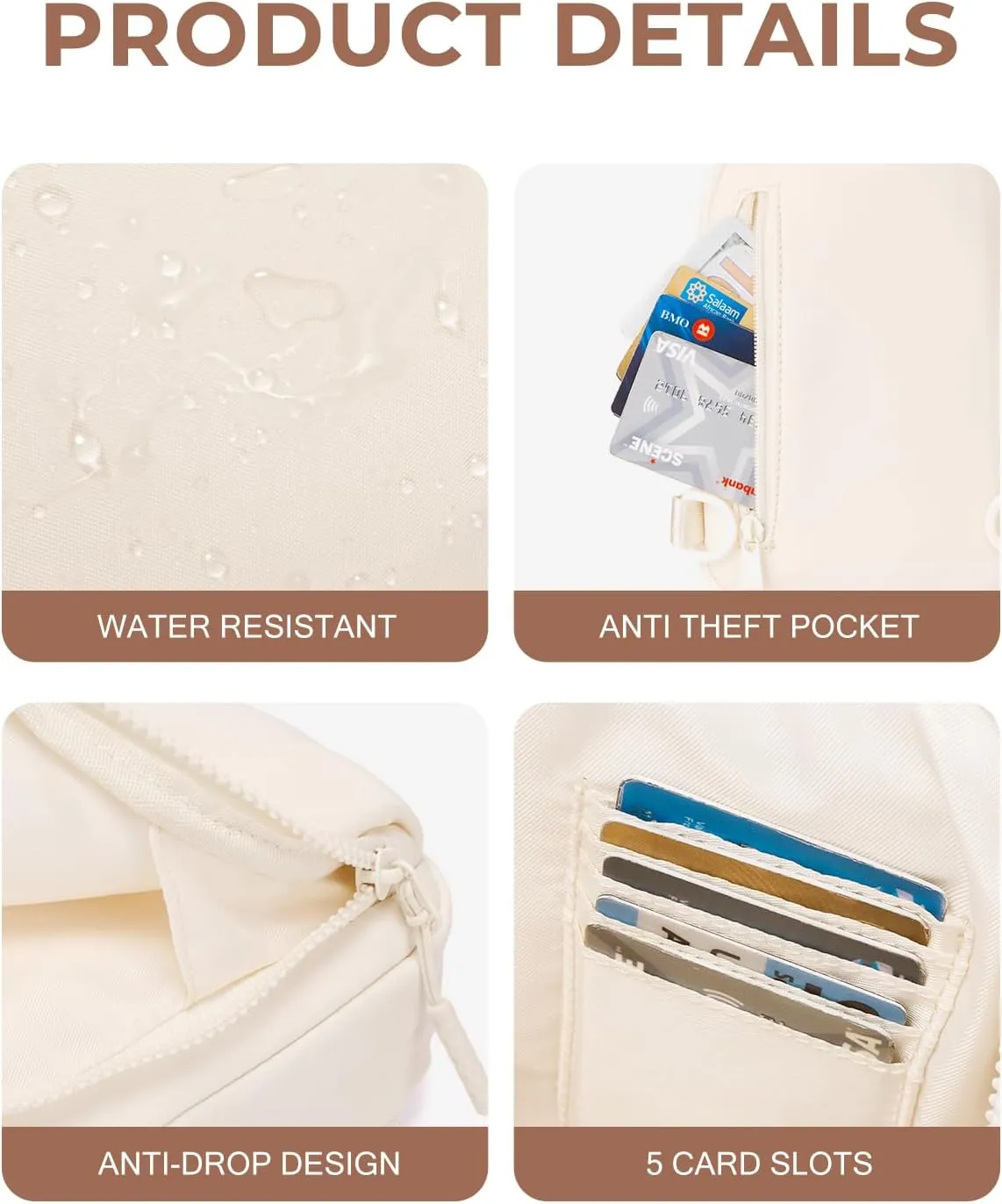 CHOLISS Small Crossbody Bags for Women and Men, Sling Bag for Women and Men Trendy, Fanny Packs Chest Bag with Extended Strap