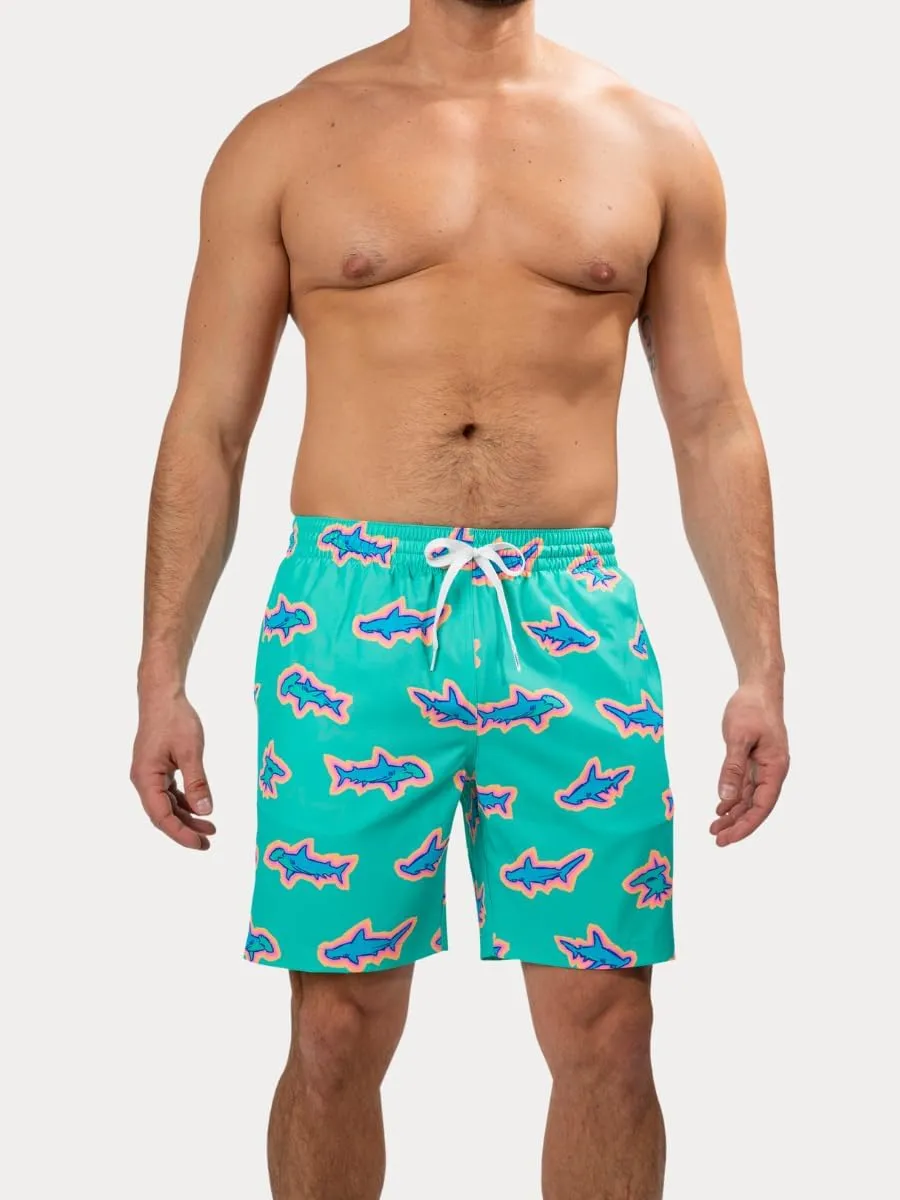 Chubbies Men’s Swim Shorts, Stretch Swimming Board Trunks, Beach Shorts, Quick Dry, 7 Inch Inseam