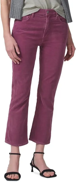 Citizens of Humanity Womens ISOLA Crop Mid Rise Bootcut Pants