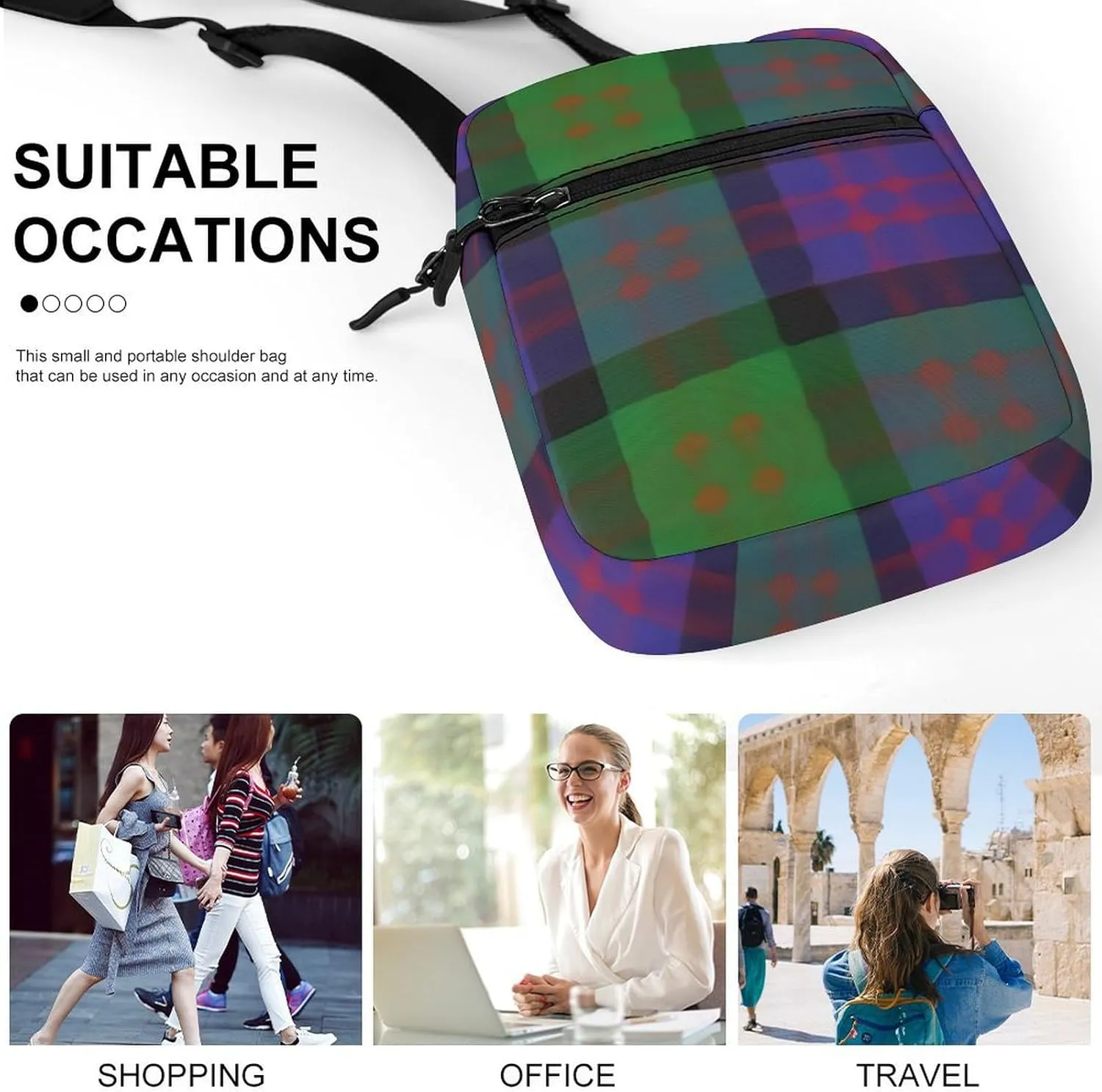 Clan MacDonald Donald Detachable Shoulder Strap Small Shoulder Bag Unisex