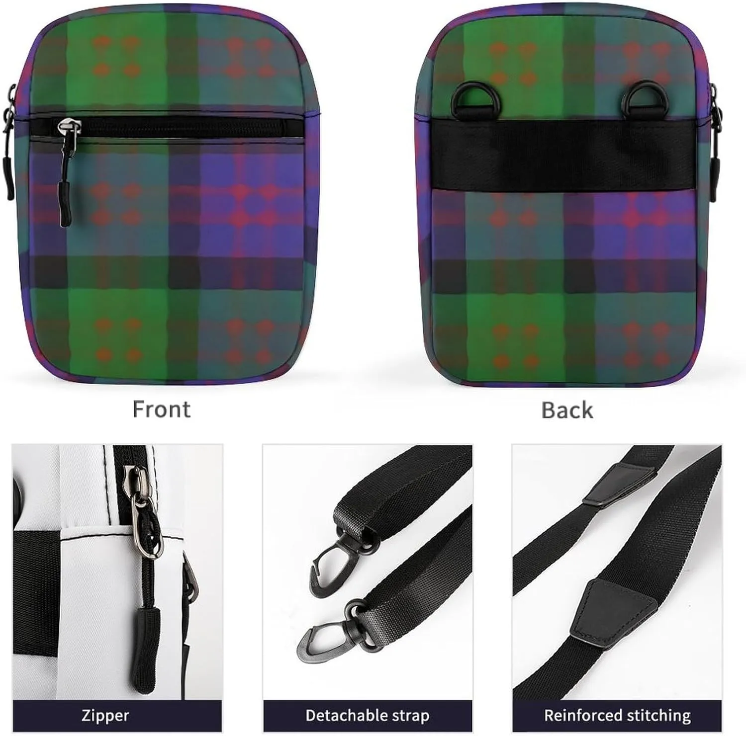 Clan MacDonald Donald Detachable Shoulder Strap Small Shoulder Bag Unisex