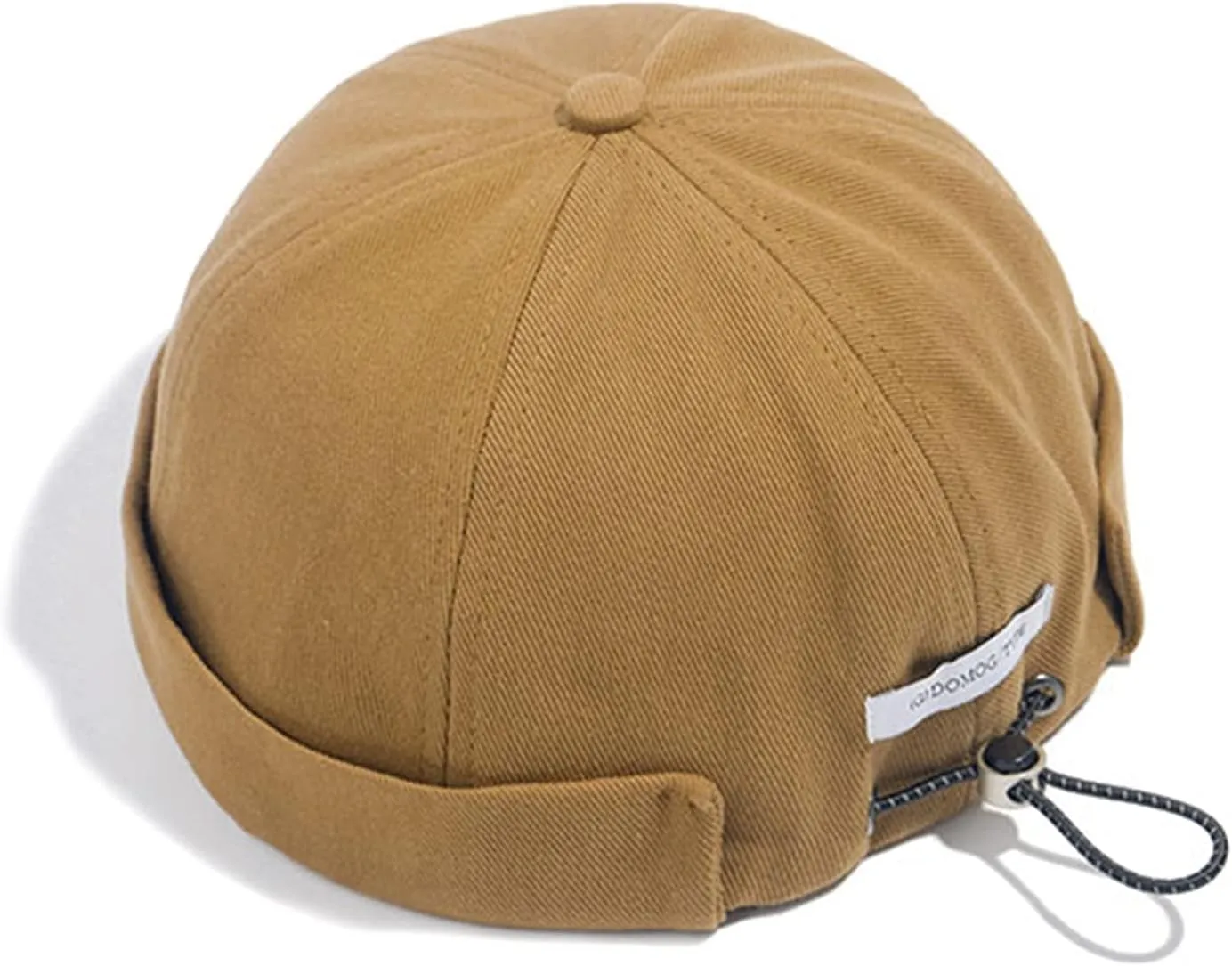 CLAPE Mens Denim Brimless Skullcap Sailor Cap Rolled Cuff Retro Beanie Hat Work Beanie Harbour Hat
