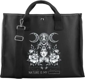CMNIM Witchy Gifts Witchcraft Accessories Tote Bag Nature Is My Church Witch Stuff for Halloween Wiccan And Pagan Sister Gift