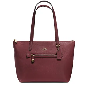 Coach Taylor Tote Bag in Wine 38312