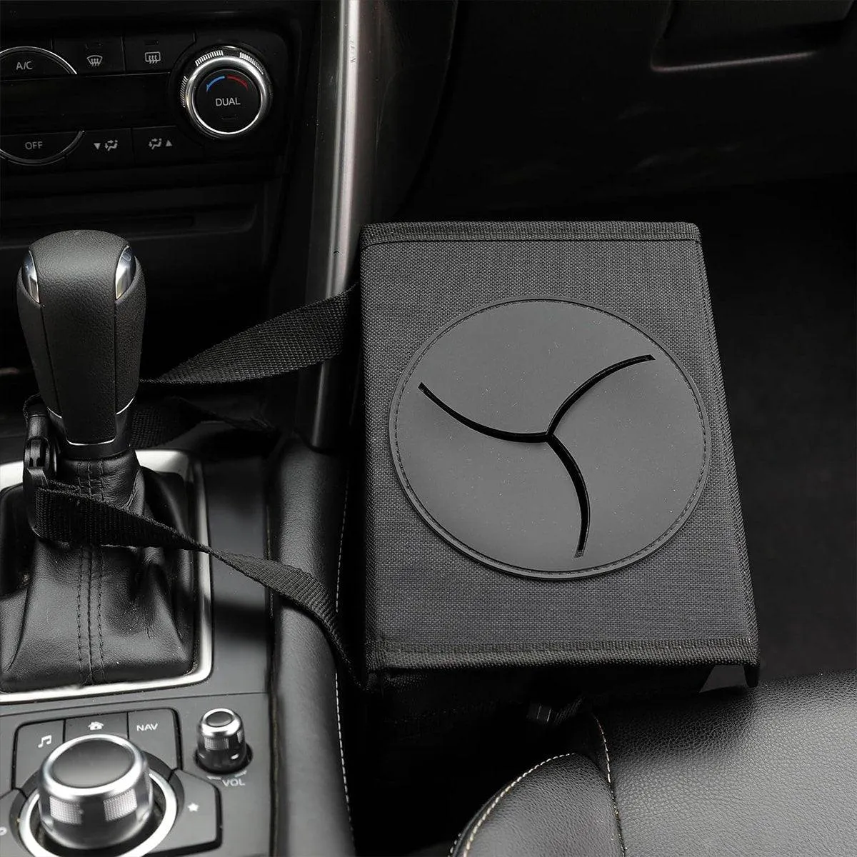 Collapsible Car Wastebasket Storage Box Portable Car Trash Bin for Vehicle Use