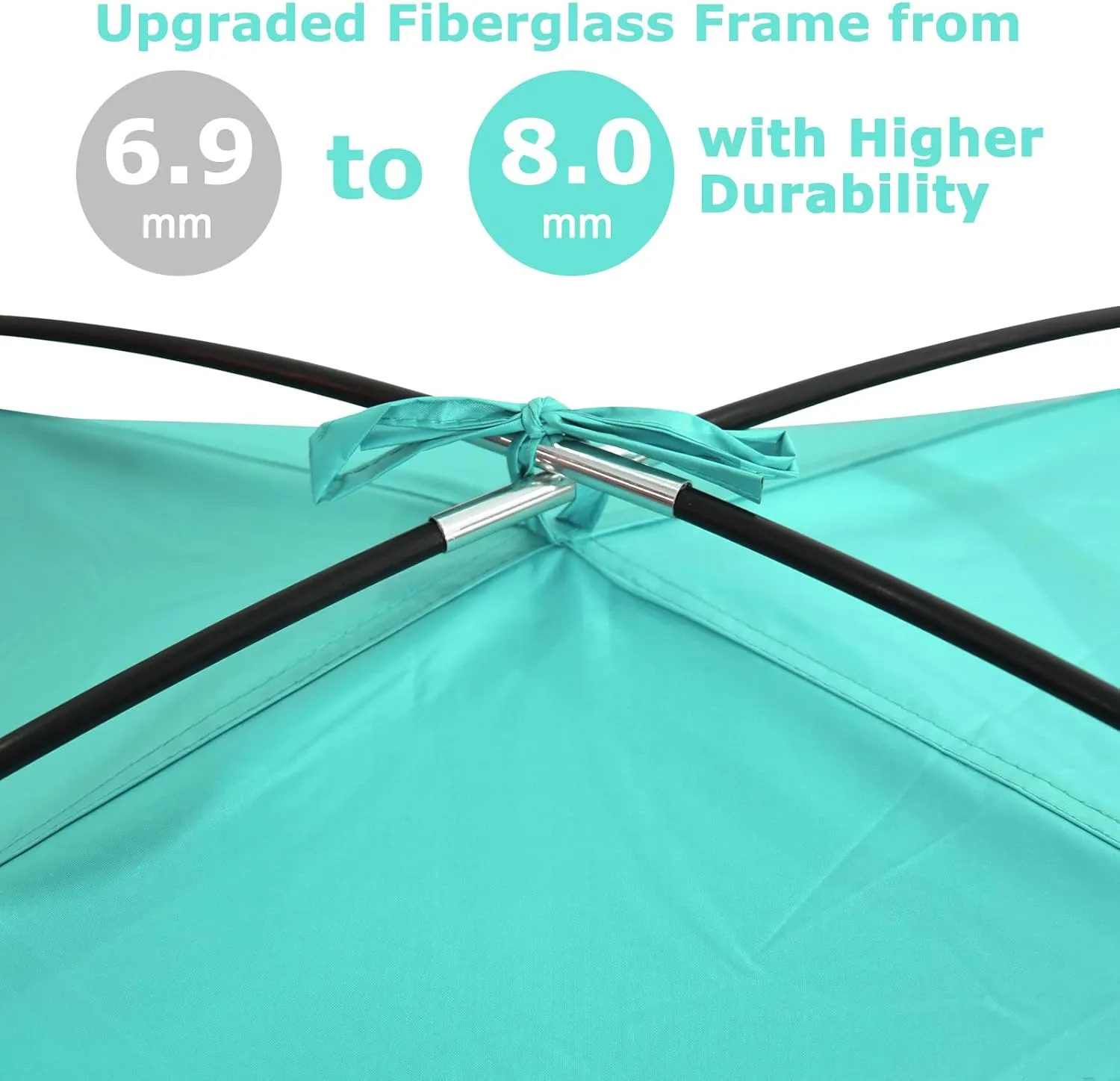 COMMOUDS Beach Tent Sun Shade for 3/4-5/6-7/8-10 Person, UPF 50  Beach Sun Shelter Canopy Tent, Lightweight, Easy Set Up and Carry