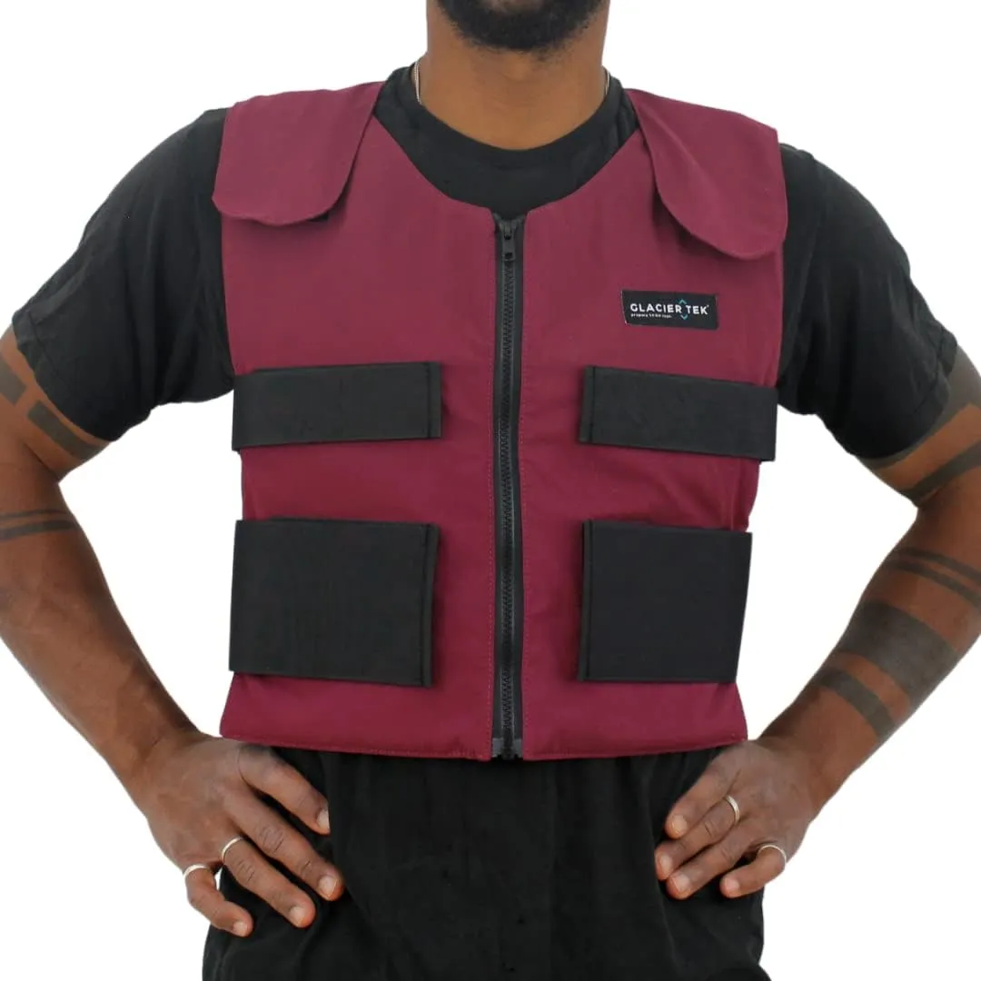 Cool Vest Personal Cooling, 59 Degrees for 2.5 hours 8 Cool Packs, Recharge in 30 Minutes