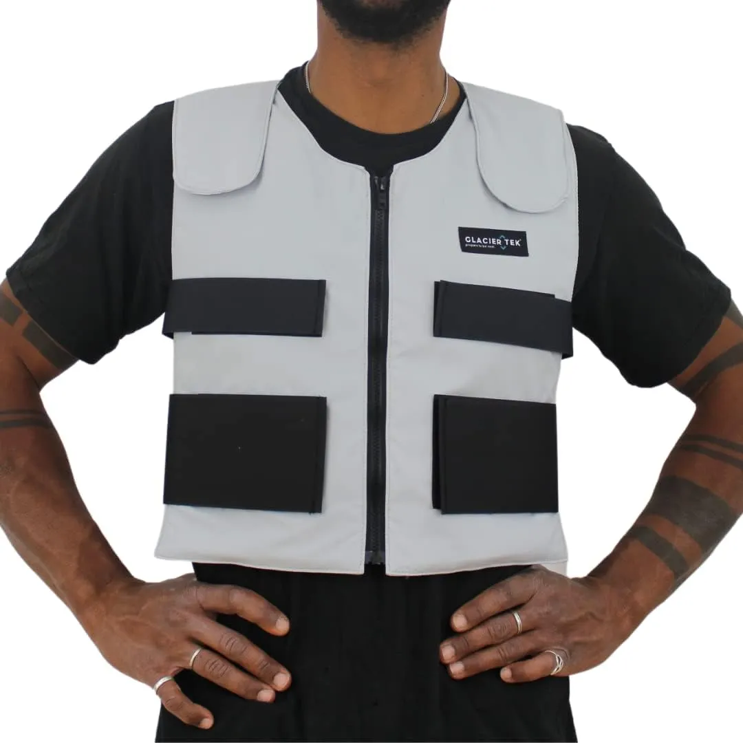 Cooling Vest for Men and Women with 8 Cooling Packs Plus Booster Set-Maintains 59ºF for up to 2.5 Hours