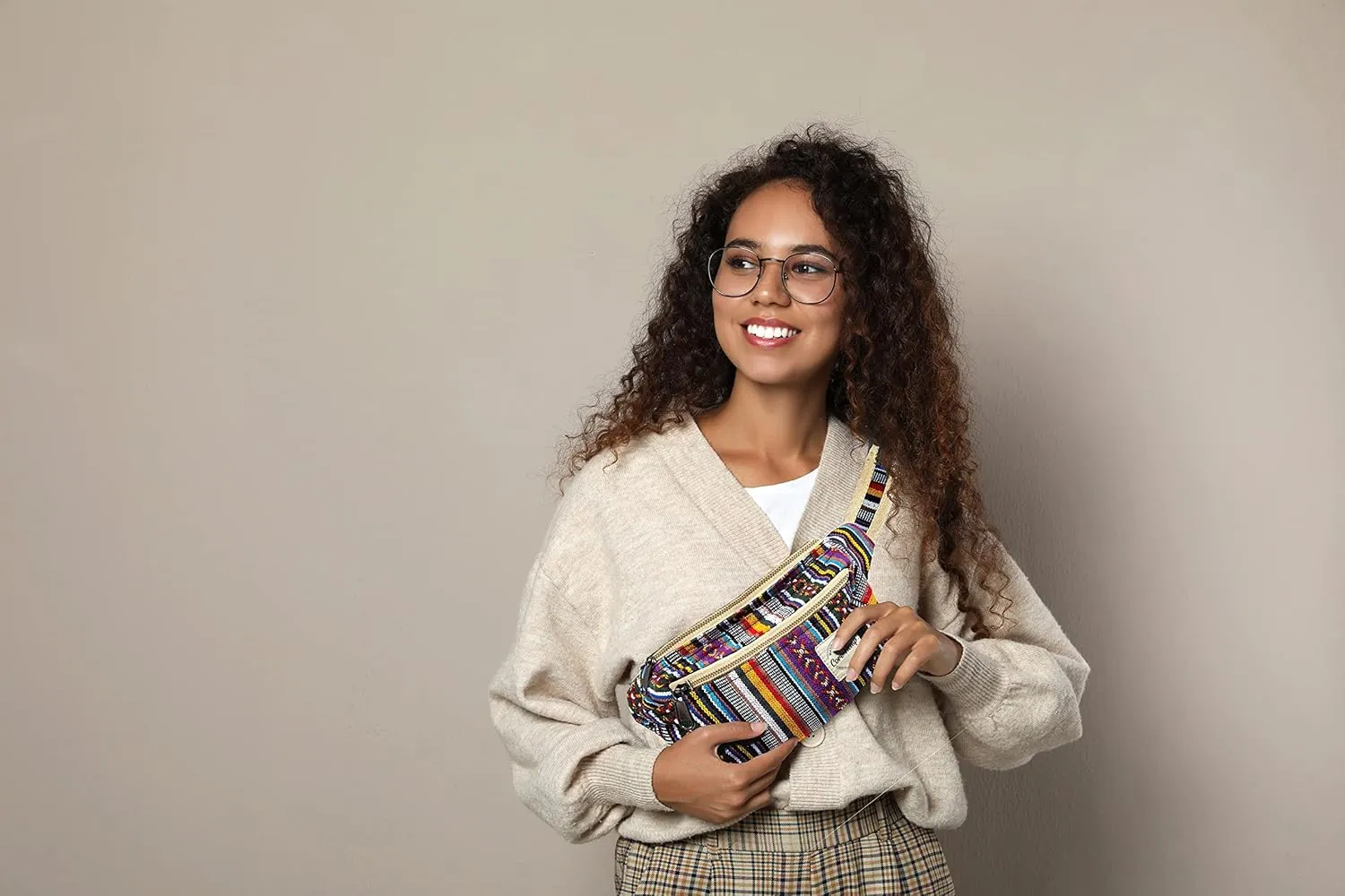 Core Hemp Fanny Pack Waist Hip Bag Handmade From Pure Hemp (OM Boho)