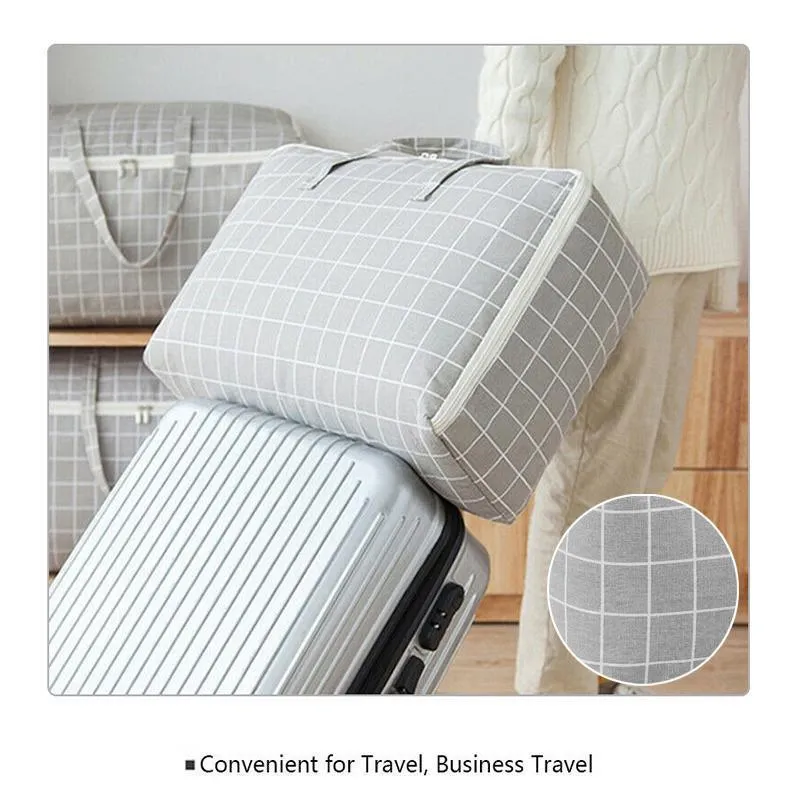 Cotton Linen Fabrics Home Organizer Bag 1PC 4Sizes