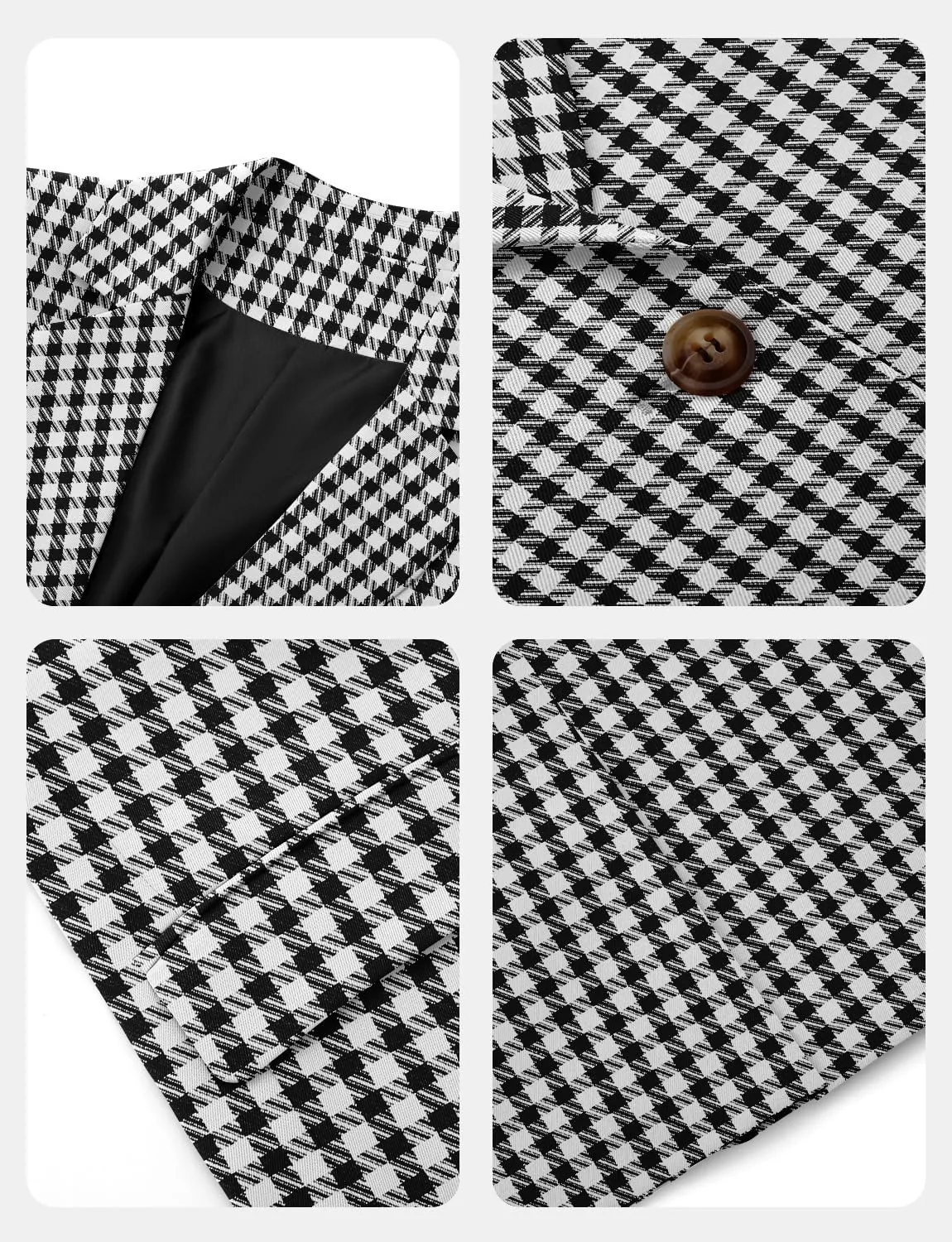 CRAZY GRID Women Business Casual Blazers with Lined Professional Work Suit Jacket with Pockets