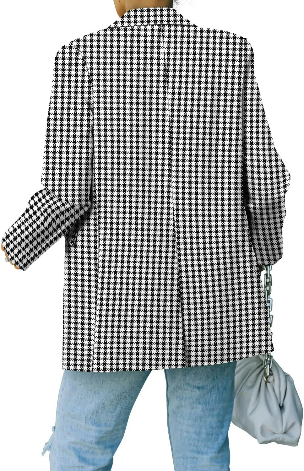 CRAZY GRID Women Business Casual Blazers with Lined Professional Work Suit Jacket with Pockets