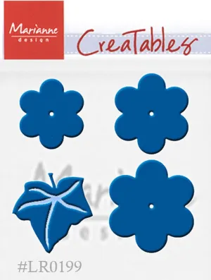 Creatables Dies - Extra Large Flower Set With Leaf