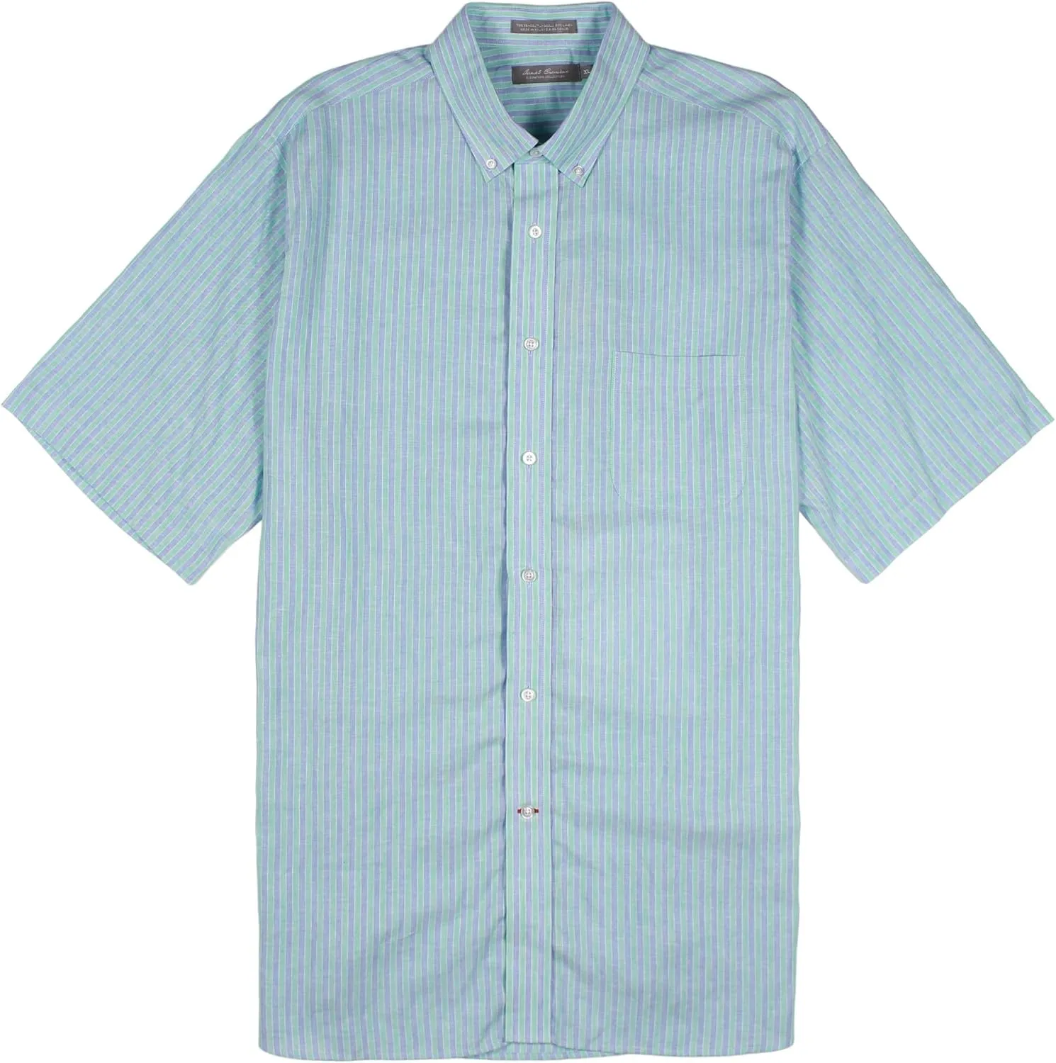 Cremieux Daniel Signature Men's Tencel Lyocell/Linen Blend Short Sleeve Shirt with Pocket
