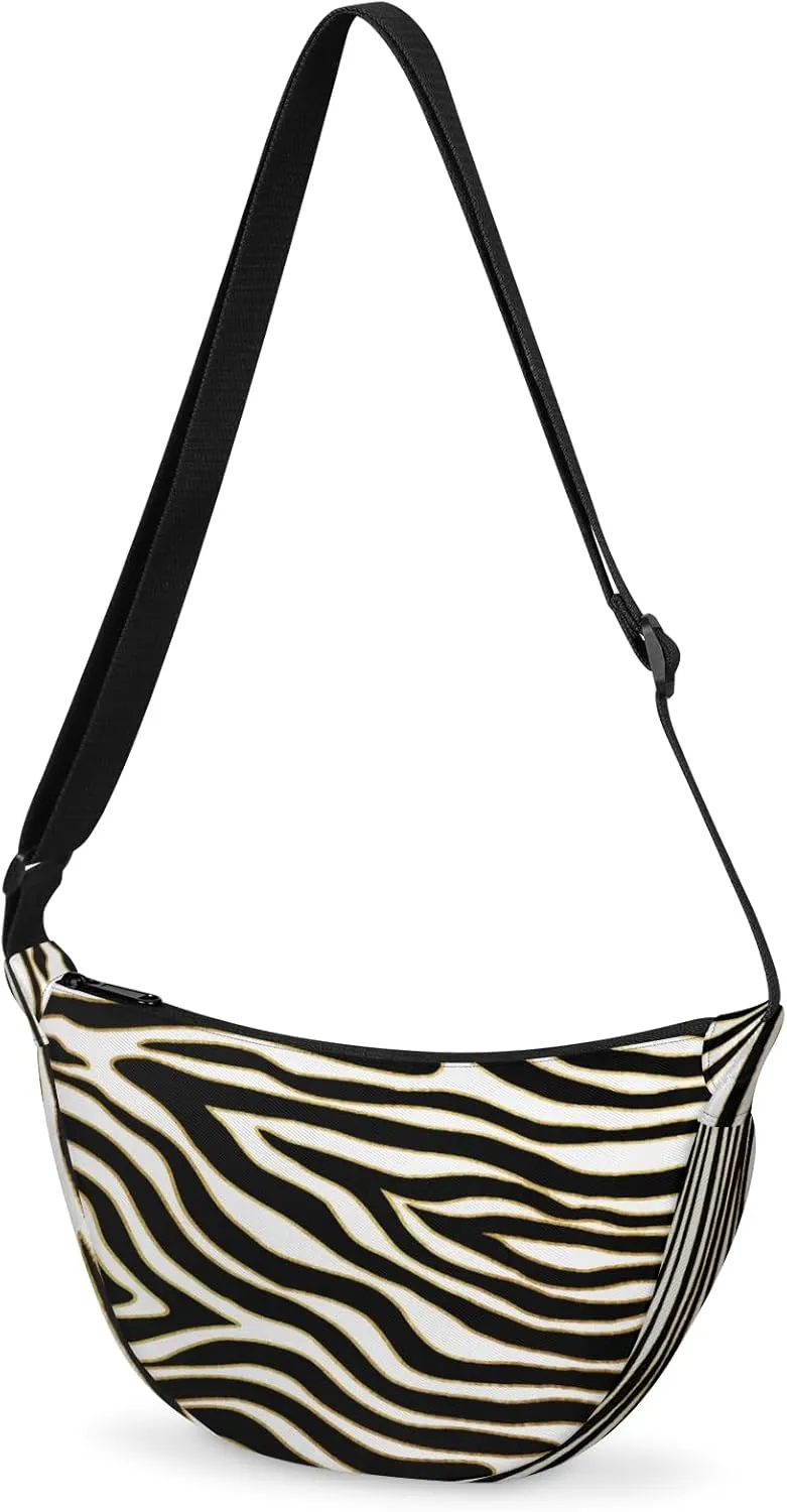 Crossbody Bag for Women Men, Lightweight Small Sling Hobos Dumpling Bag Crescent Purse, Crescent Moon Bag