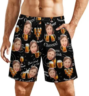 Custom Swim Trunks Men, Beach Essentials, Mens Swimming Trunks Funny