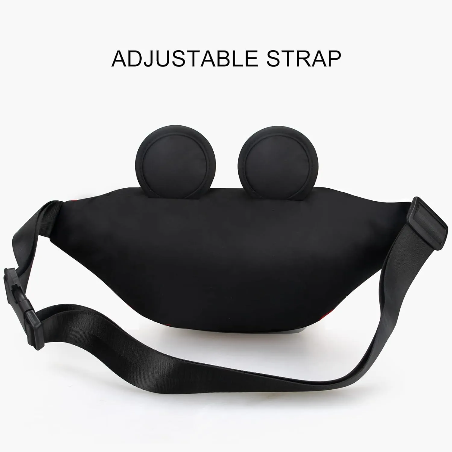 Cute Fanny Pack for Travel Best Fanny Pack Women Waist Pack Teen Girls Mini Mouse Belt Bag Cartoon Fanny Pack Hiking Bum Bags Outdoor Waist Bag with Mouse Ears Red