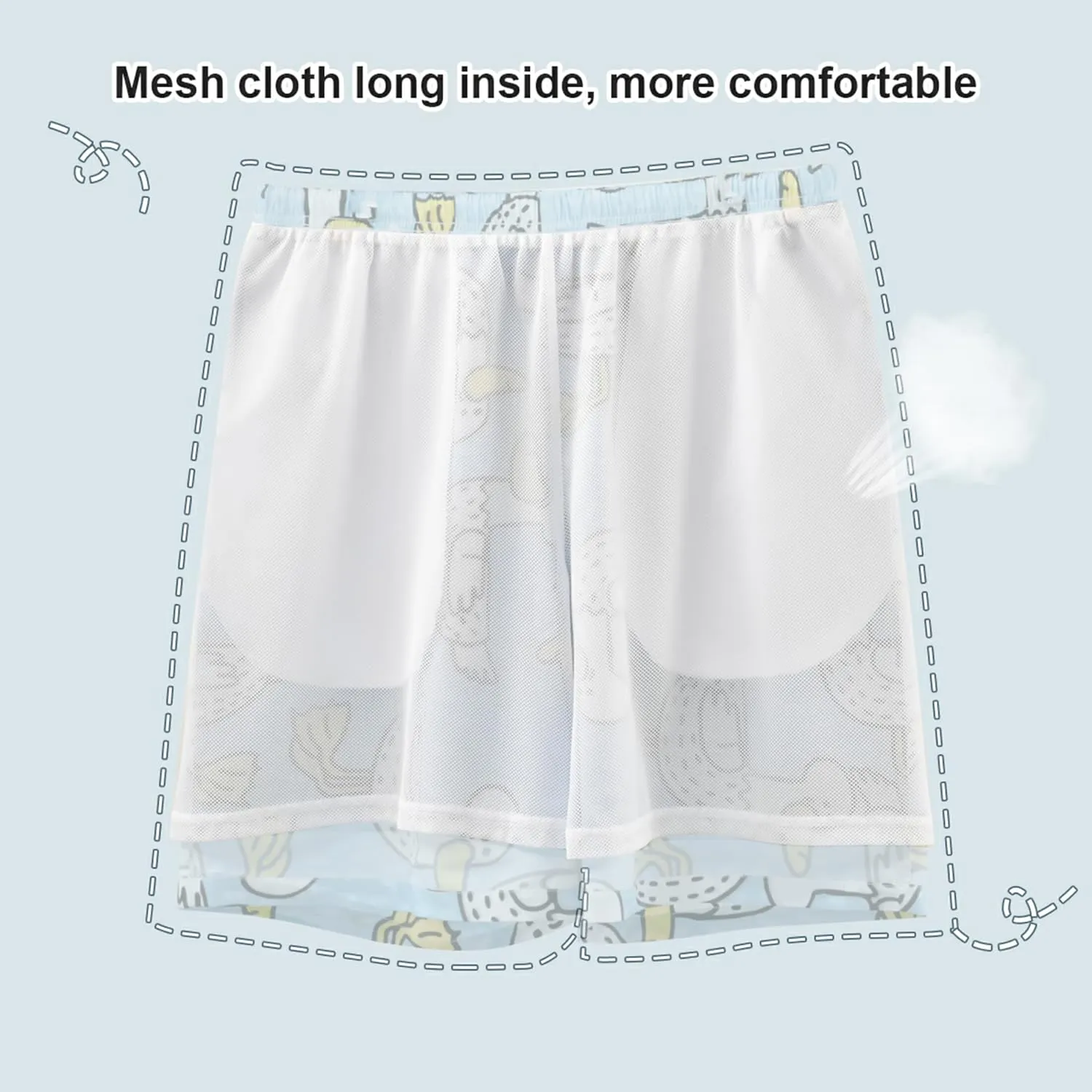 Cute Monkey Banana Beige Men's Swim Trunks Funny Men's Swimming Trunks Vacation Bathing Suit Quick Dry S