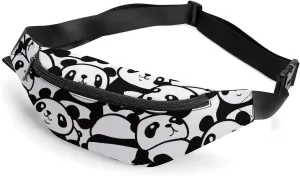 Cute Pandas Unisex Belt Bag Crossbody Bag Fanny Pack Waist Pack Suitable for Travel And Sports, 36*15cm, style-36-1