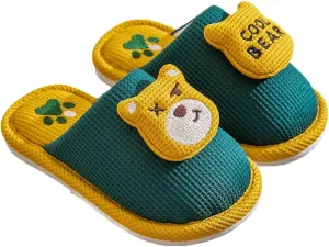 Cute Toddler Slippers Cartoon Animals Design House Shoes for Girls Boys Winter Warm Anti-slip Shoes 2024