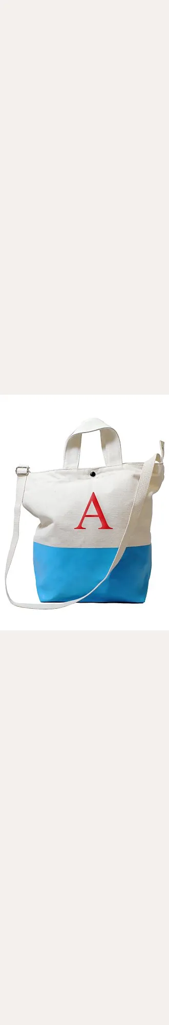 DB Excl Personalized Color Dipped Canvas Tote