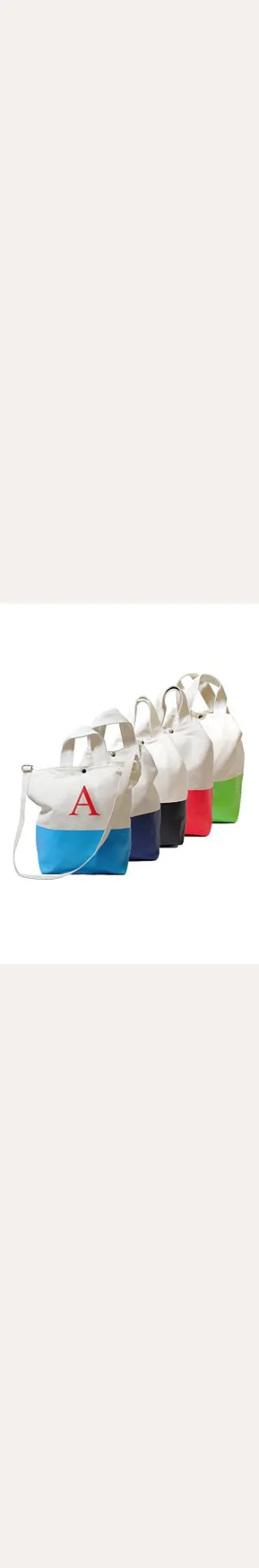 DB Excl Personalized Color Dipped Canvas Tote