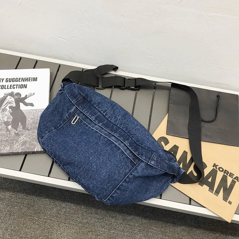Denim Fanny Pack with Adjustable Belt