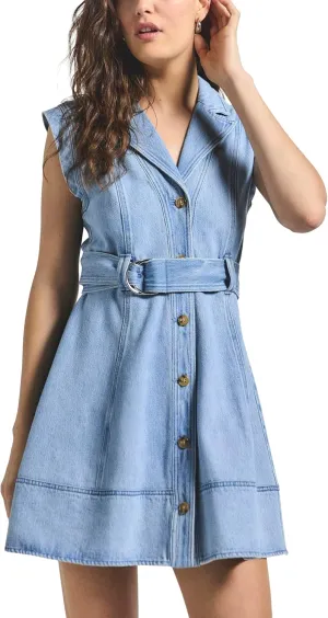 Derek Lam 10 Crosby Women's LYA Belted Denim Dress