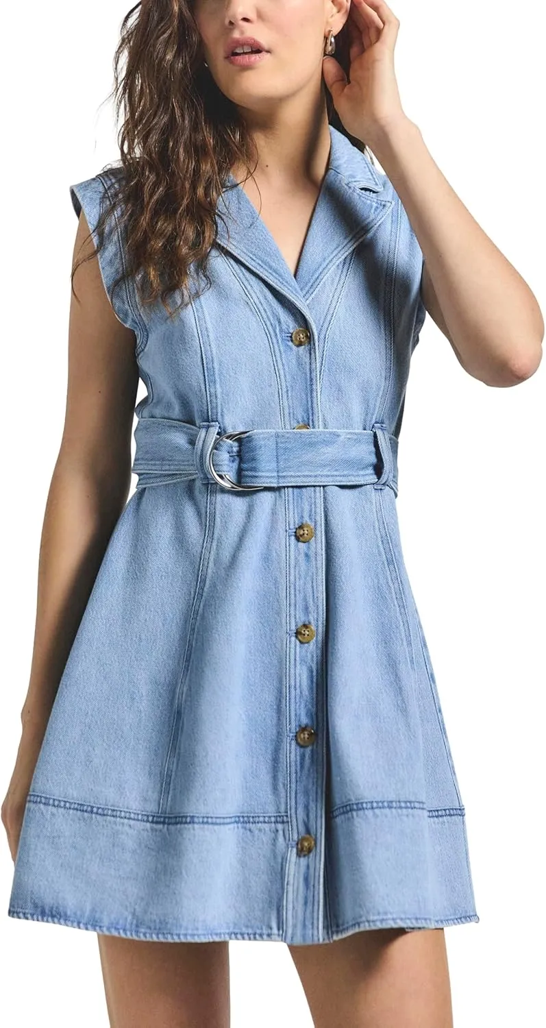 Derek Lam 10 Crosby Women's LYA Belted Denim Dress