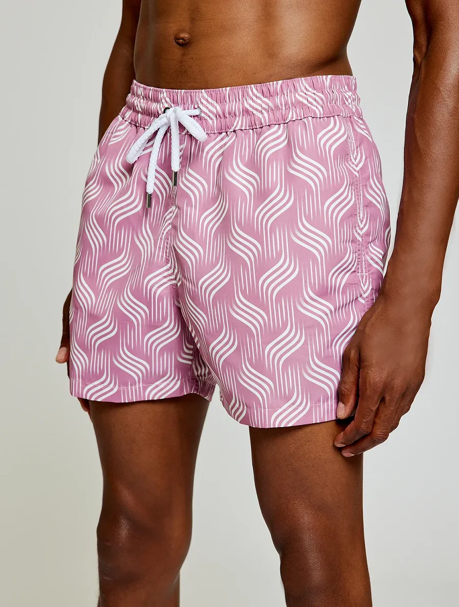 Designer Swim Shorts in Dark Lavender