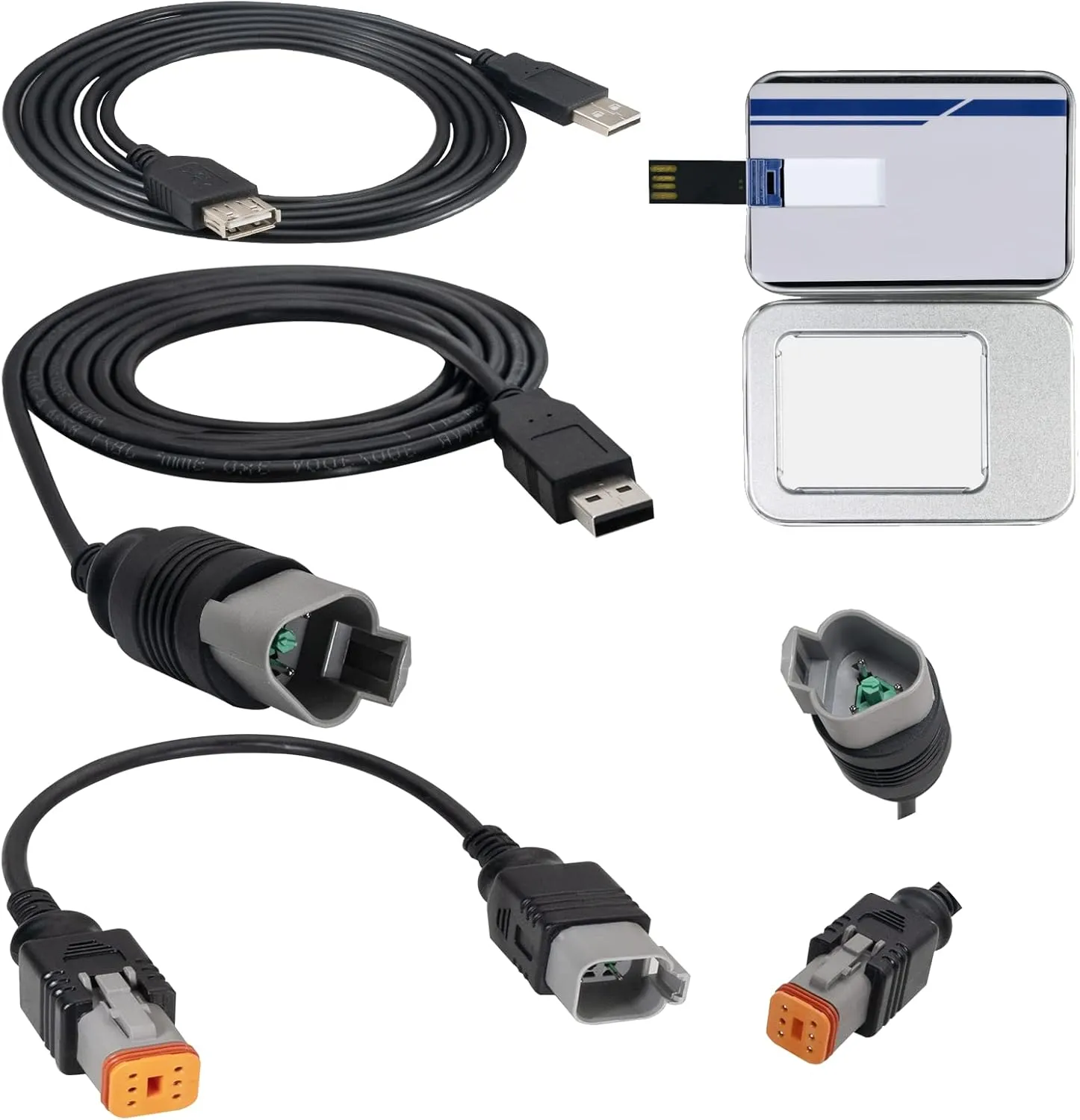 Diagnostic Cable Tool Scanner Kit with Chip FT232RL and Cable Bootstrap Tool Compatible with Evinrude E-tec, Fitch, DI 1999-2020 Outboard Boat Marine Engines, Ytpoools